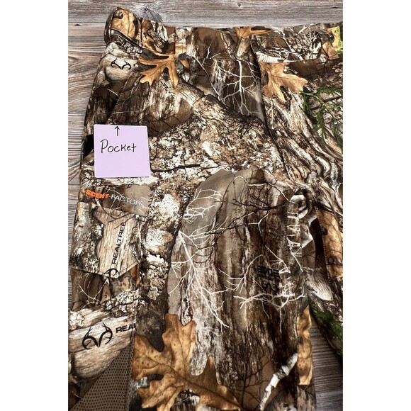 Habit RealTree Scent Factor Camo Pants Hunting Outdoor Men's XL 40x32 Mesh Lined - Picture 7 of 16
